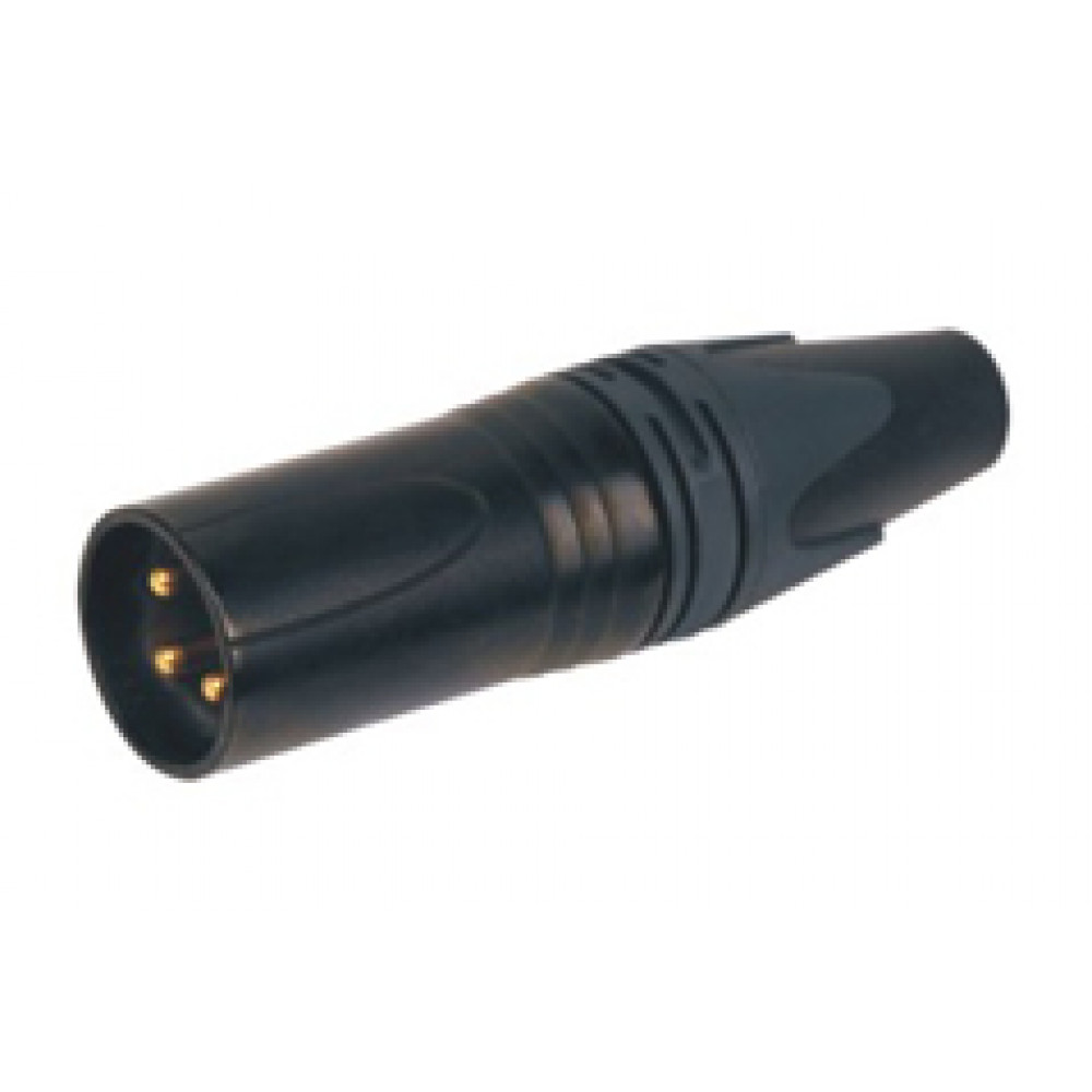 XLINE Cables RCON XLR3M 16 Разъем XLR ПАПА кабельный никель 3pin Цвет: черный