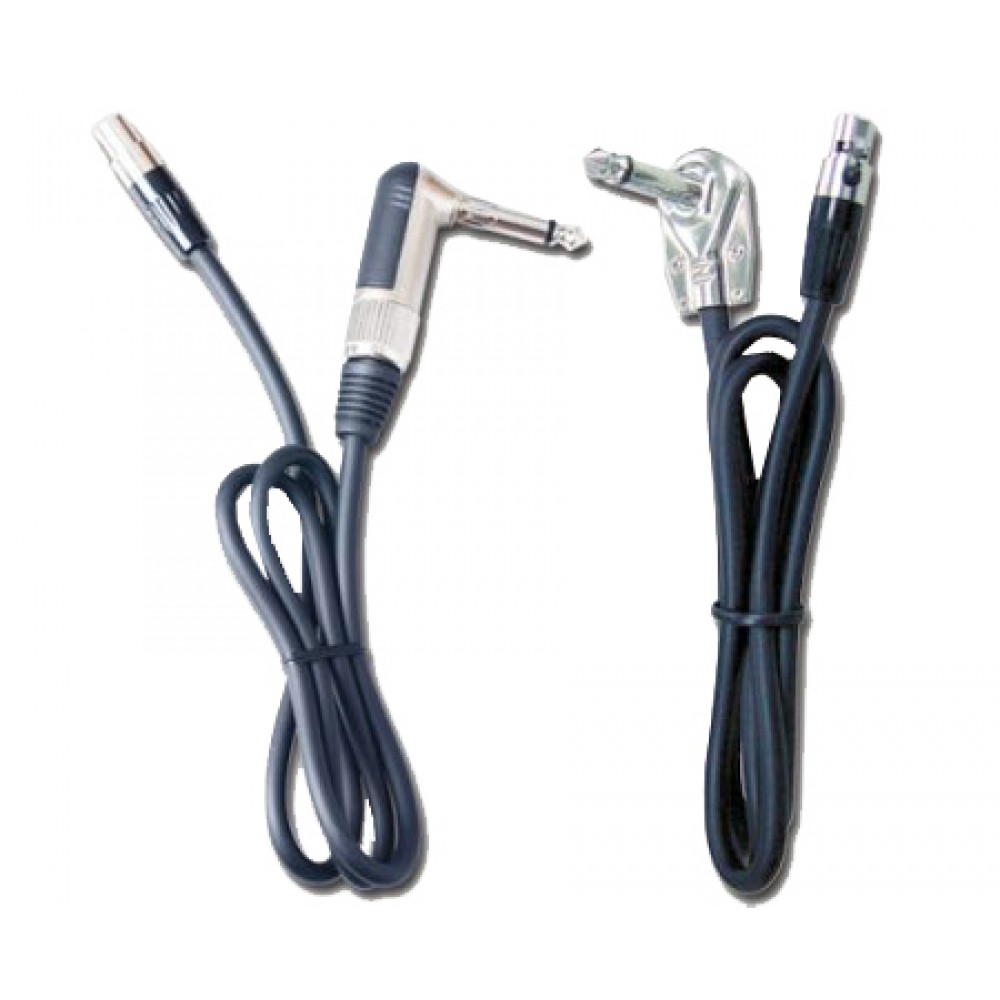 JTS GC-100L Готовый кабель 4-пиновый mini XLR - 90 град. 6.3 мм разъём