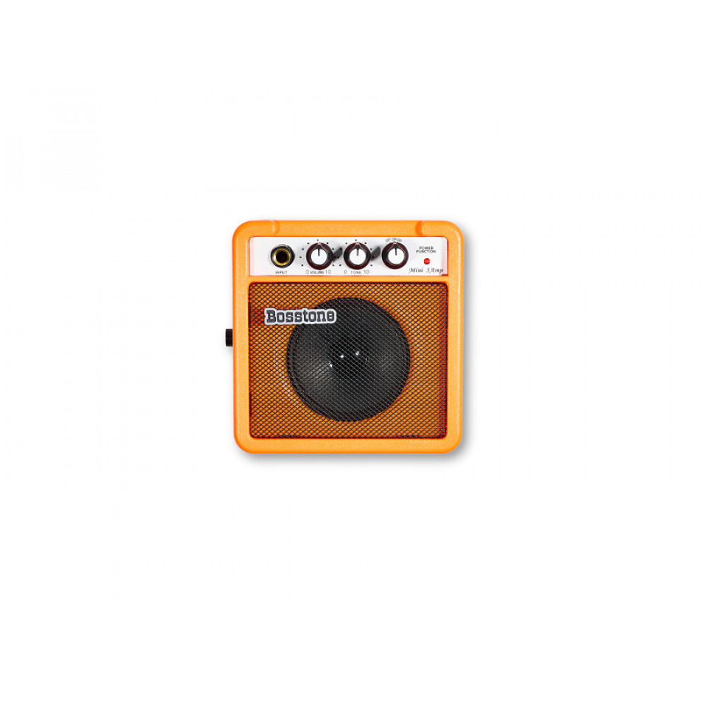Bosstone GA-5W Orange Гитарный усилитель: Мощность - 5 Ватт. Питание 1 х батарейка 9В 