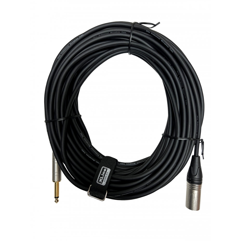 XLINE Cables RMIC XLRM-JACK 20 Кабель микрофонный  XLR 3 pin male - JACK 6.3 mono длина 20м
