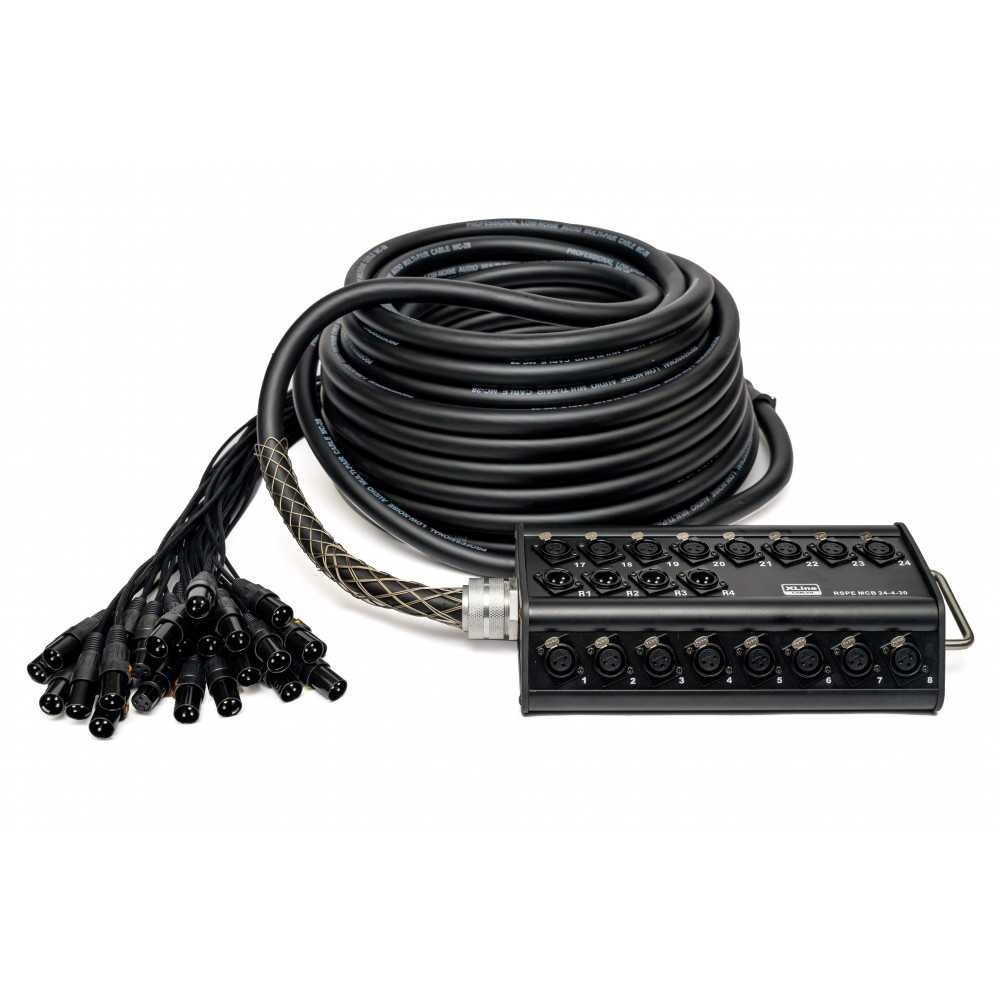 XLINE Cables RSPE MCB 24-4-30 - Аудио мультикор эластичный, с распределительной коробкой 