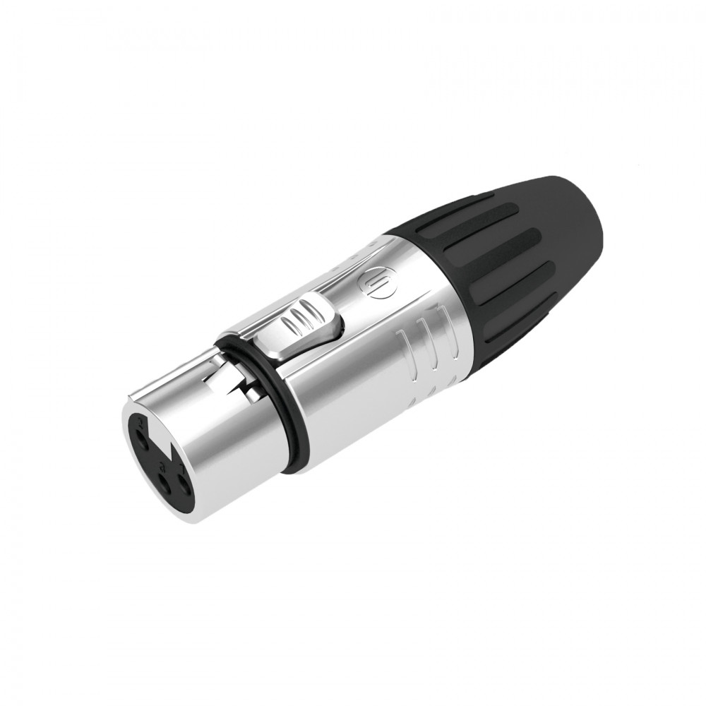 Seetronic SCMF3 Кабельный разъём XLR "мама", 3-контактный. Хромированный корпус