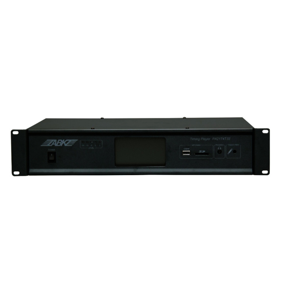 ABK PA-2174T III MP3/WMA-проигрыватель, микропроцессорное управление, сенсорный цветной 4.3" TFT дис