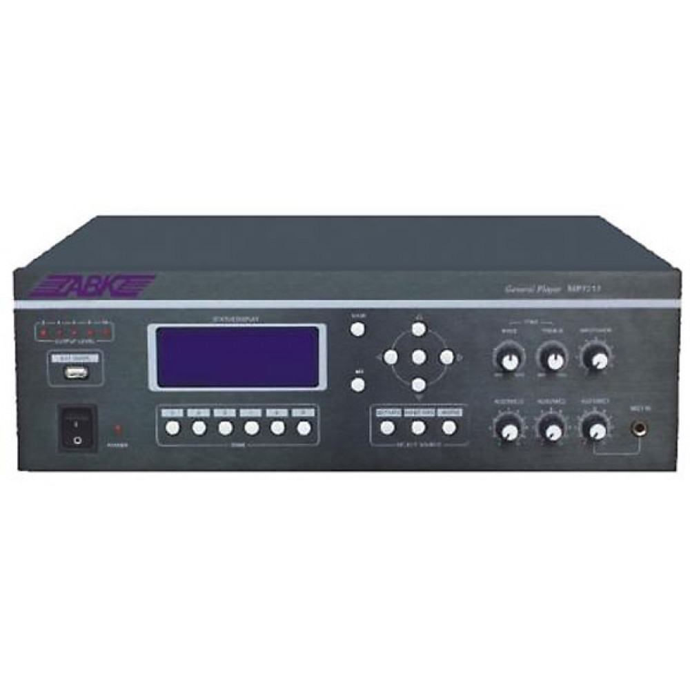 ABK PA-7212 Мультифункциональный MP3/FM/AM проигрыватель с разделением сигнала по зонам (6 зон)