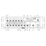 Матричный микшер-усилитель ABK PA-2812, 70/100В, вход: 2 микрофонных, 1 AUX, цифровой AM/FM тюнер