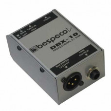 BESPECO DBX10 Директ бокс пассивный, вход: Jack 6.3мм, вход-выход: Jack 6.3мм, выход: XLR 3pin
