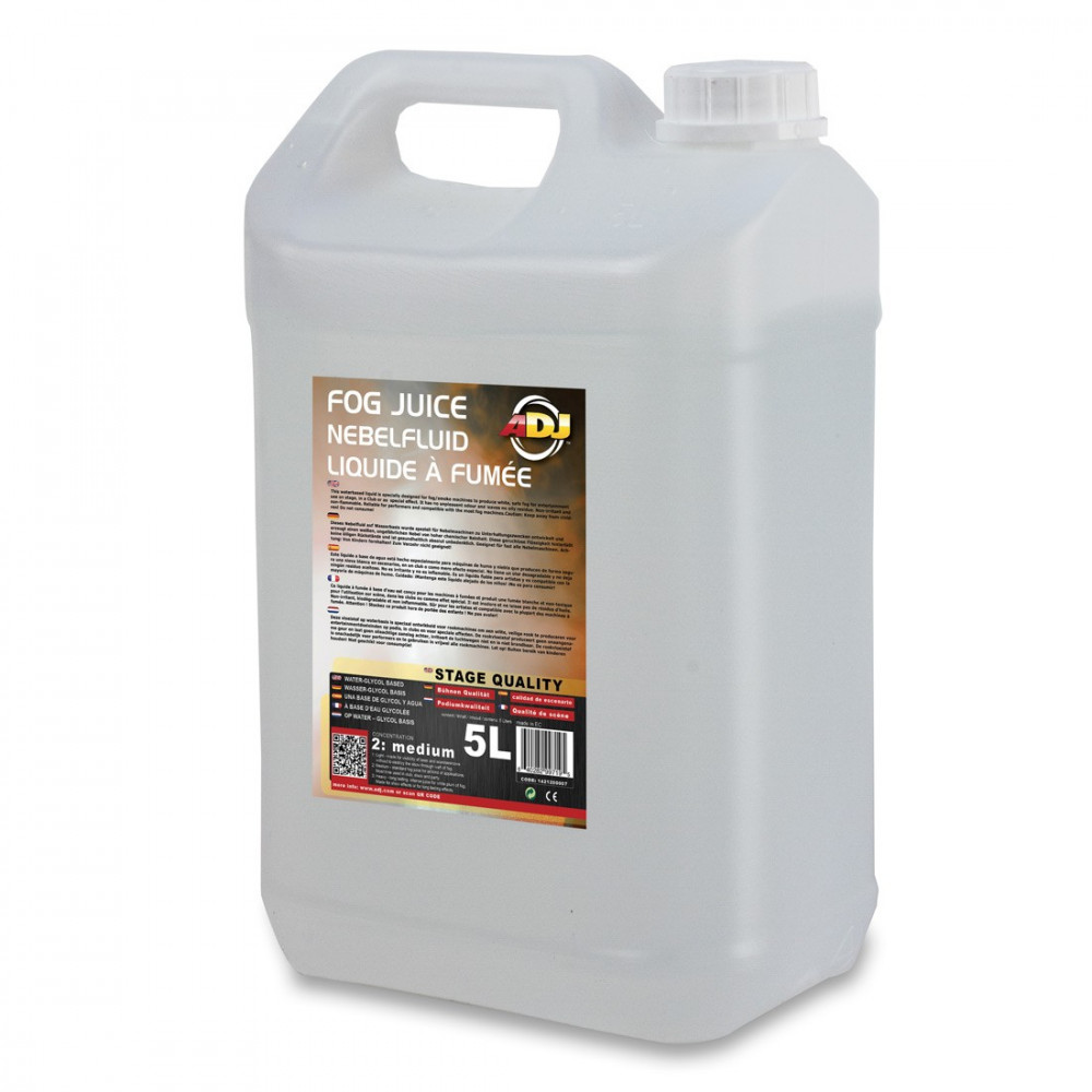 American DJ Fog juice 2 medium Жидкость для генератора дыма, средней плотности 5л