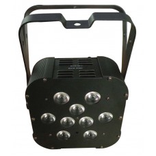 HIGHENDLED YHBL-001T-3W-9 Световой прибор PAR64, 9 x 3Вт 3-в-1 LED's, литиевый аккум. на 6ч работы