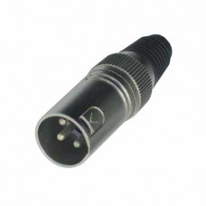 BESPECO XLR3MX Разъем XLR-M кабельный никель 3pin (упаковка  50 шт.)