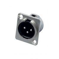 Разъем Bespeco XLR3MP, XLR-M панельный