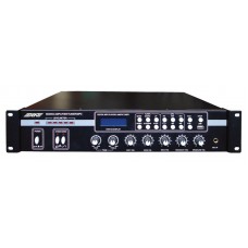 ABK PA-2306 Компактный радиоузел, 70/100В, 60Вт канал, вход:5 мик, 1 AUX, цифр AM/FM тюнер, MP3, USB