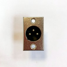 INLINE XLR-MPS Разъем XLR-M панельный, 3 пин, металл, для пайки (SVP555A)