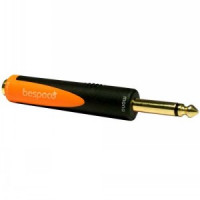 Переходник Bespeco SLAD145, 6.3mm mono jack M / 6.3mm stereo jack F