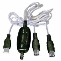 Кабель готовый Bespeco BMUSB100, USB A male - 2 x DIN5 male