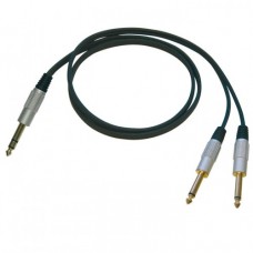 BESPECO RCY300 Кабель готовый, серии "EAGLE", JACKstereo 6.3мм (SS60)- 2 x JACKmono 6.3мм (S60), 3м