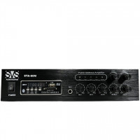 Микшер-усилитель SVS Audiotechnik STA-60M, питание 100 В (4, 8, 16 Ом), усилитель мощности 60 Вт, ча