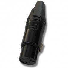 XLINE Cables RCON XLR5F 15 Разъем XLR МАМА кабельный никель 5pin Цвет: черный