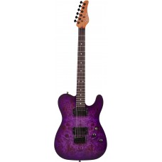 Schecter PT STANDARD PBB Гитара электрическая, 6 струн цвет PURPLE BURST BURL