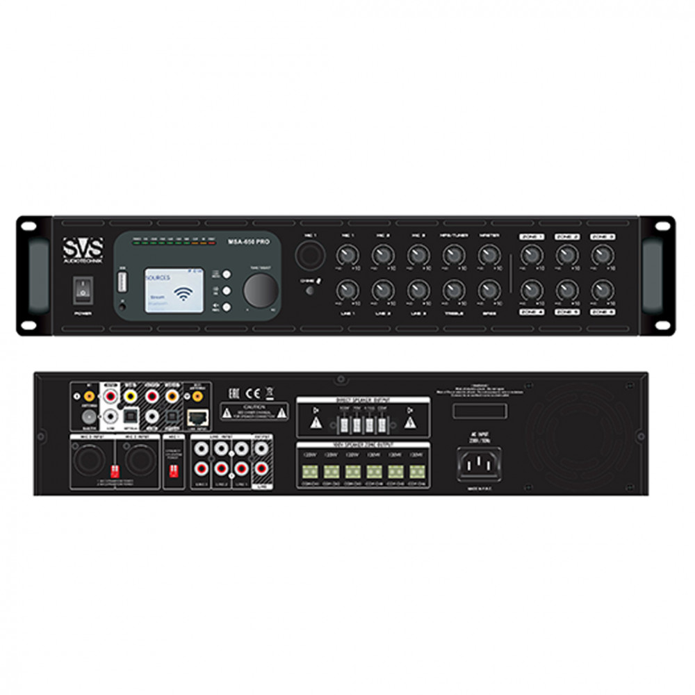 SVS Audiotechnik MSA-650 PRO Микшер-усилитель, мощность: 650 Вт RMS