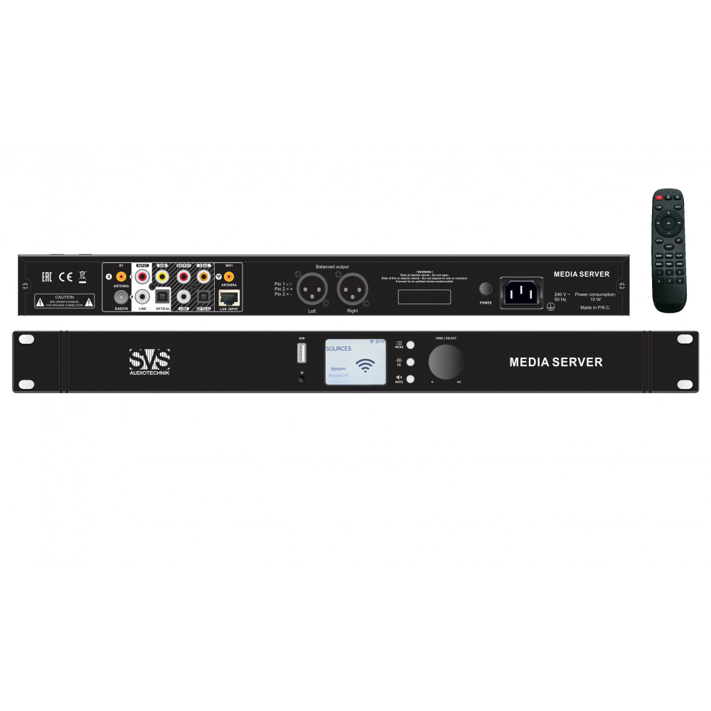 SVS Audiotechnik Media Server Профессиональный проигрыватель, 1U
