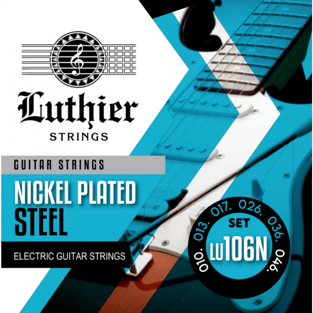 LU-106N Комплект струн для электрогитары, никелированные, 10-46, Luthier
