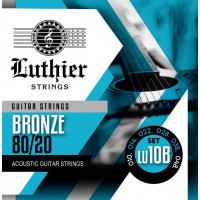 Комплект струн для акустической гитары Luthier LU-10B, бронза 80/20, 10-48