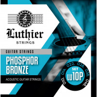 Комплект струн для акустической гитары Luthier LU-10P, фосфорная бронза, 10-48