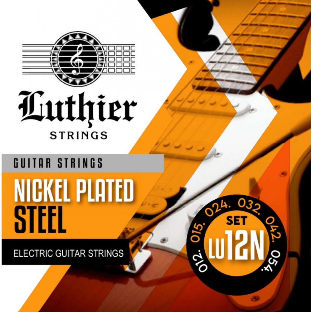 LU-12N Комплект струн для электрогитары, никелированные, 12-54, Luthier