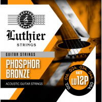 Комплект струн для акустической гитары Luthier LU-12P, фосфорная бронза, 12-54