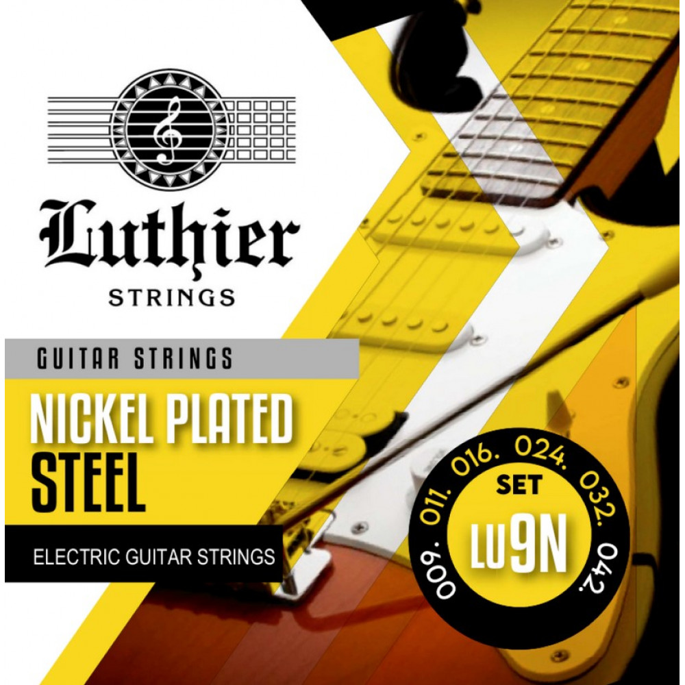 LU-9N Комплект струн для электрогитары, никелированные, 9-42, Luthier