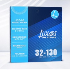 LX10-B6 Комплект струн для 6-струнной бас-гитары, никелированные, 32-105, Smiger