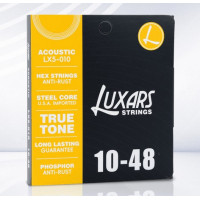 Комплект струн для акустической гитары Luxars LX5-010, фосфорная бронза, 10-48