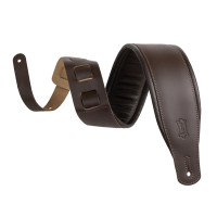 Ремень для гитары Levy's M26PD-DBR-XL Amped Leather Series, кожаный, коричневый