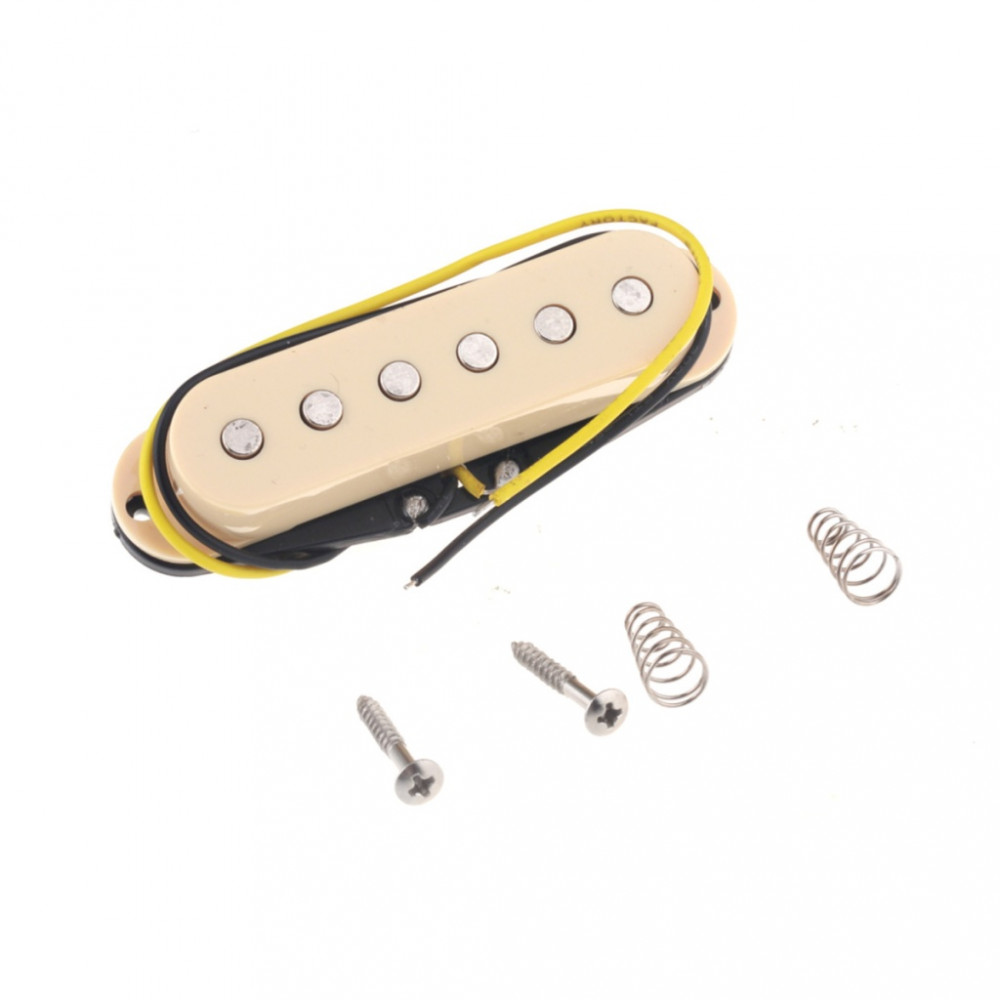 M524 Звукосниматель сингл Strat, бридж(bridge), кремовый, Musiclily