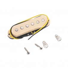 M524 Звукосниматель сингл Strat, бридж(bridge), кремовый, Musiclily