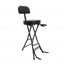 MA82 Табурет гитариста со спинкой и стойкой для гитары, Foix