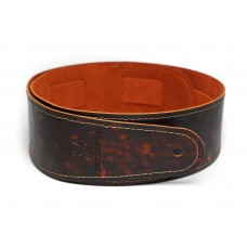 MB6061-129-1 Ремень для гитары, кожаный, рыжий лофт, Mamba straps
