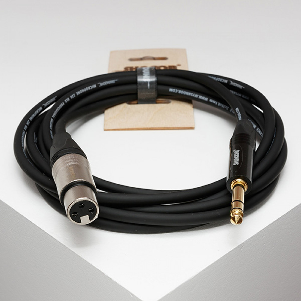 MC226-XFJS-6m Кабель микрофонный, XLRF-6.35мм стерео, 6м, SHNOOR