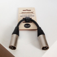 Кабель соединительный SHNOOR MC226-XMXM-0,15m, XLRm-XLRm, 15cм