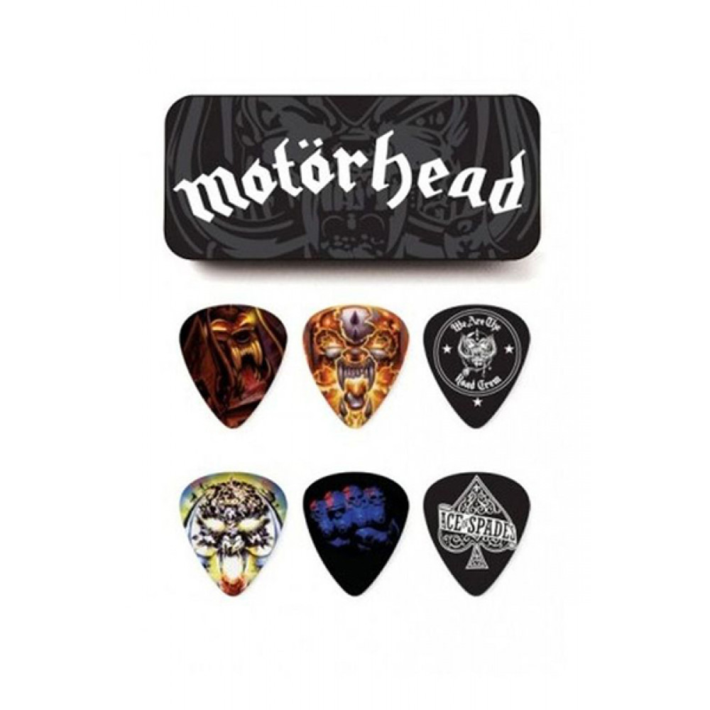 MHPT03 Motorhead Album Art Медиаторы 6шт, толщина 0,73мм, в коробочке, Dunlop