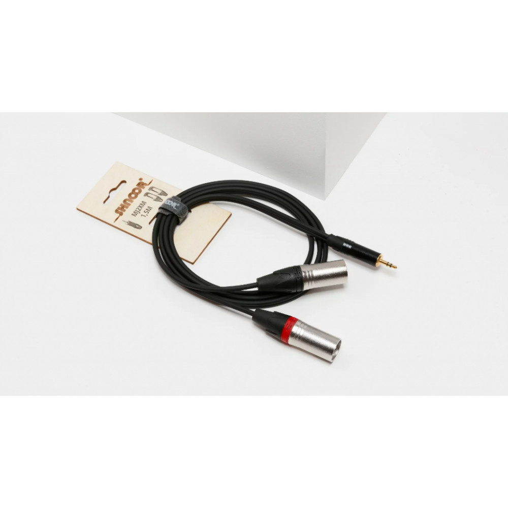 MJ2XM-1,5m Y-кабель 3,5 мм миниджек - 2 XLR "папа", 1,5 м, SHNOOR