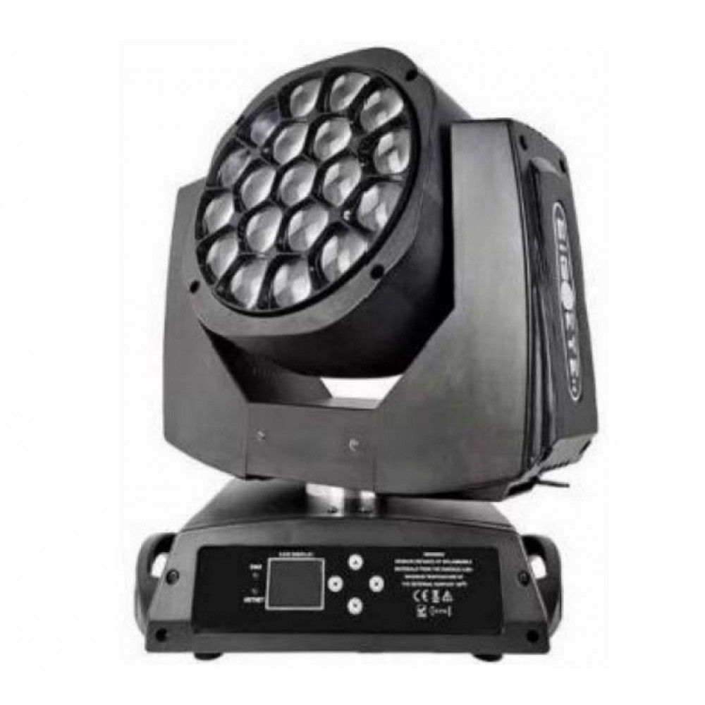 ML1915W Моторизированная световая "голова", IP20, RGBW, LED 19x15Вт, Bi Ray