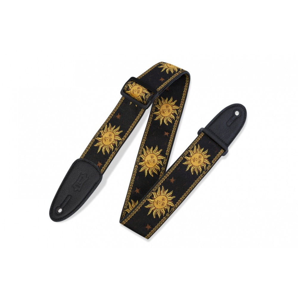 MPJG-SUN-BLK Print Series Ремень для гитары, тканый, солнце/черный, Levy's