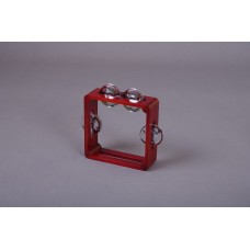MS-RZ-TB-05 Тамбурин из массива березы, D 15см тонированный, Мастерская Сереброва