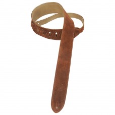 MS12-BRN Classics Series Ремень для гитары, замша, коричневый, Levy's