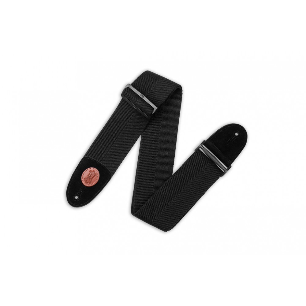 MSSC4-BLK Signature Series Ремень для гитары, хлопок, черный, Levy's