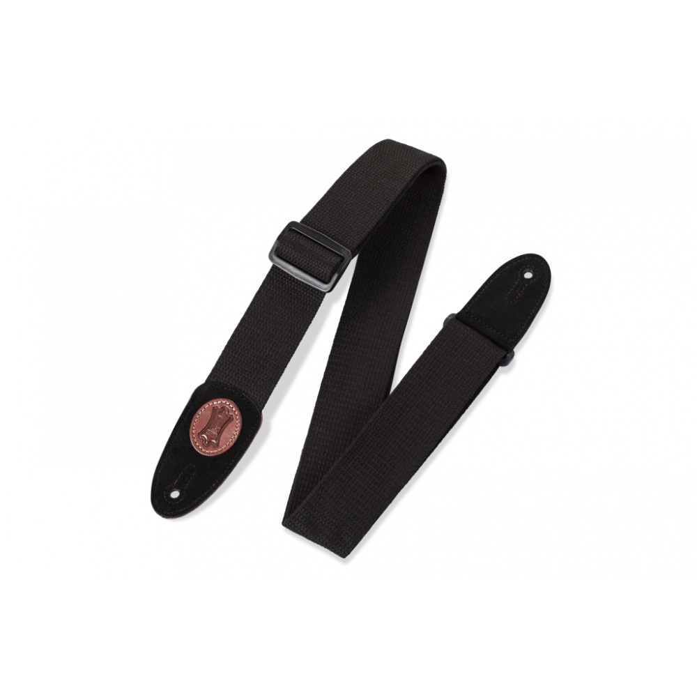 MSSC8-BLK Signature Series Ремень для гитары, хлопок, черный, Levy's