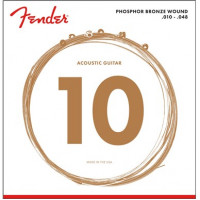 Комплект струн для акустической гитары FENDER STRINGS NEW ACOUSTIC 60XL PHOSPHOR BRONZE BALL 10-48