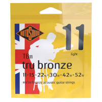 Комплект струн для акустической гитары ROTOSOUND TB11 STRINGS 80/20 BRONZE