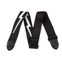 Ремень для гитары FENDER 2.5' NYLON LIGHTNING BOLT STRAP BLACK